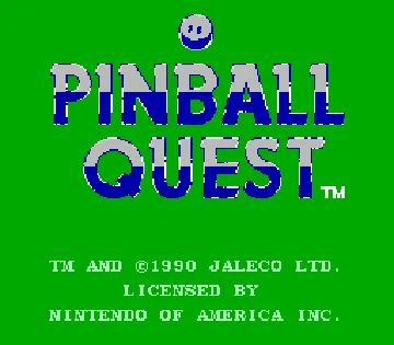 Pinball Quest (USA) screen shot title